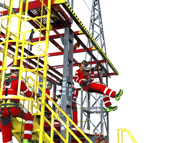 г. Тюмень. В Тюмени появился тренировочный комплекс "АЛЬПИНИСТ 6-04 "для железнодорожников.