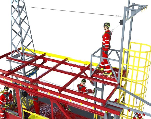 г. Тюмень. В Тюмени появился тренировочный комплекс "АЛЬПИНИСТ 6-04 "для железнодорожников.